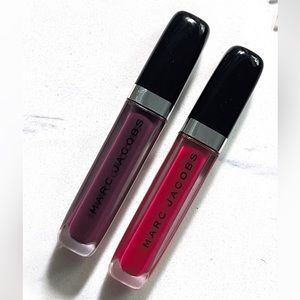 Marc Jacobs Enamored Hi-Shine Lip Gloss 306 Boom and 332 Hot Hot Hot